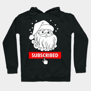 Cute Santa Claus Christmas Funny Social Media Meme Hoodie